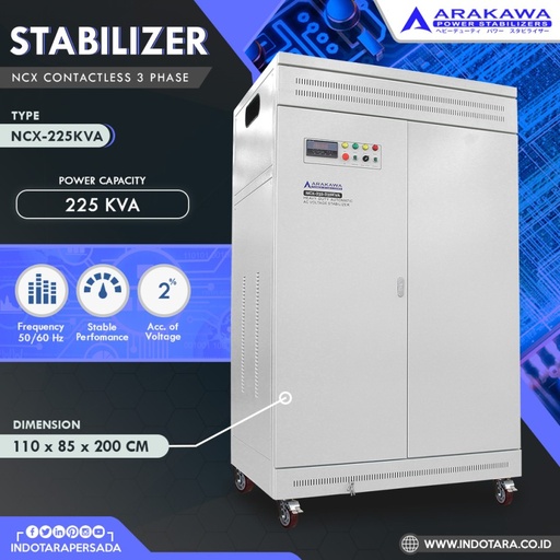 STABILIZER ARAKAWA NCX 3 PHASE NCX225KVA