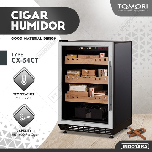 Tempat Penyimpanan Cerutu - TOMORI CIGAR HUMIDOR CX-54CT