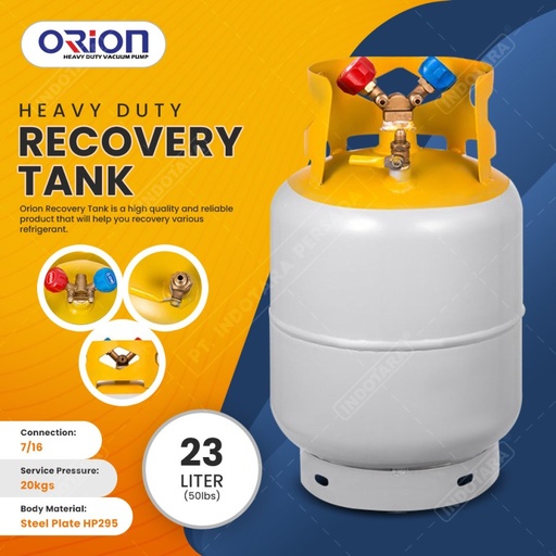 Refrigerant Recovery Tank 50lbs(23L) for Orion Vacuum Pump