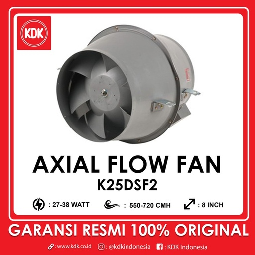 KDK K25DSF2 Compact Axial Flow 25cm/Kipas Angin Hisap Exhaust Fan/Baru