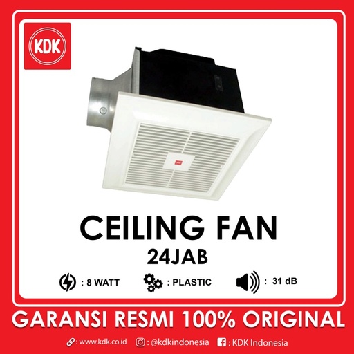 KDK 24JAB - Exhaust Ceiling Sirocco 24cm DC Motor