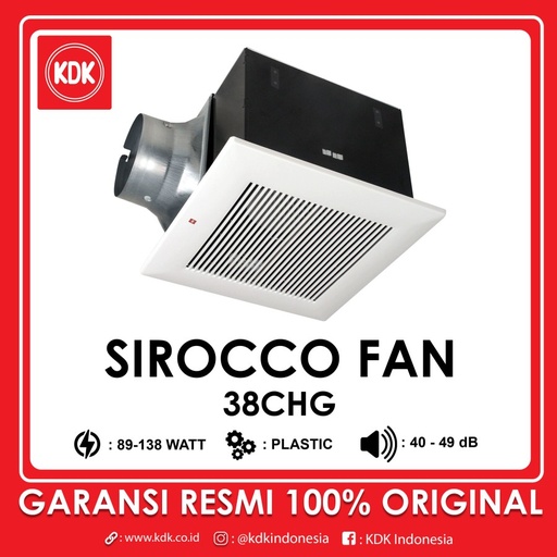 KDK 38CHG – Ceiling Exhaust Sirrocco 38cm