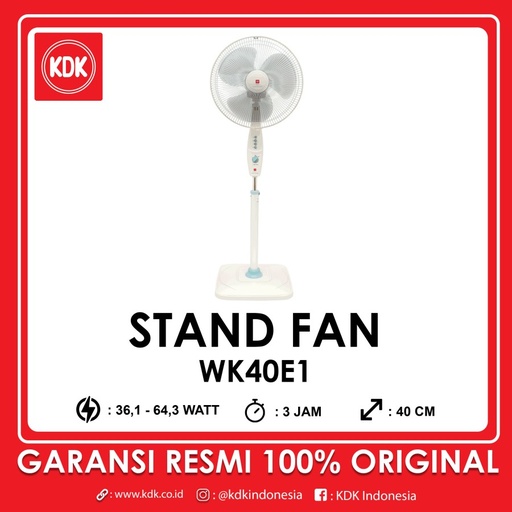 KDK WK40E – Stand Fan 16 inch Timer 3 Speed