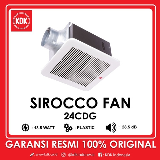 KDK 24CDG - Exhaust Ceiling Sirocco 24cm