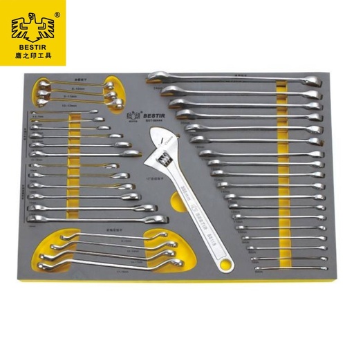 Obeng Kunci Sock 38Pcs Socket Wrench Set Tools BESTIR