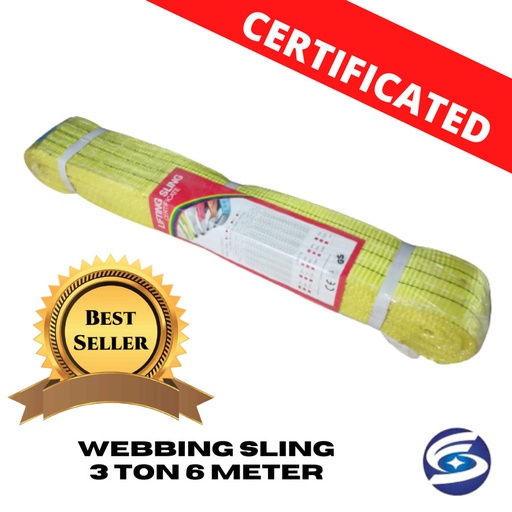 WEBBING SLING 3 TON 6 METER / TALI PENGANGKAT BARANG