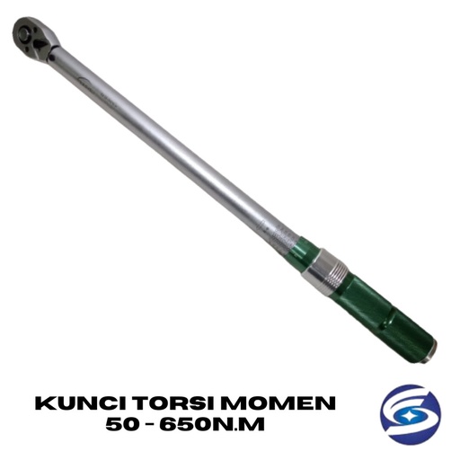 KUNCI TORSI MOMEN 1/2" MIKROMETER 50 - 350N.m TAIWAN QUALITY