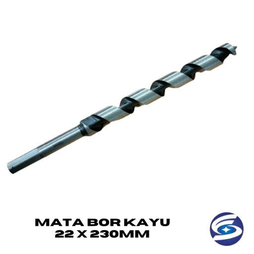 Mata Bor Kayu Panjang 22 x 230mm / Wood Auger Bit High Quality