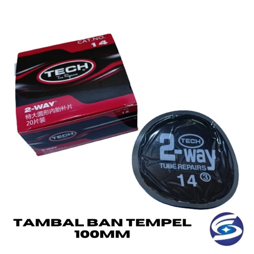 Tambal Ban Tempel 100mm / Sticker Tambal Ban Dalam