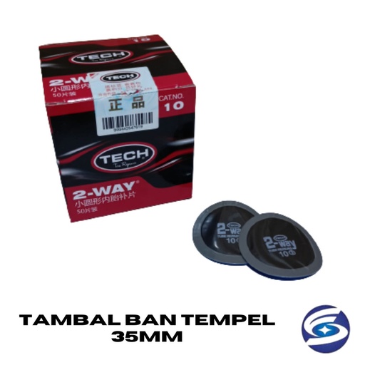 Tambal Ban Tempel 35mm / Sticker Karet Tambal Ban