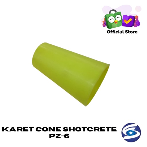 CONE KARET MESIN SHOTCRETE PZ-6 / SPAREPART SHOTCRETE PZ6