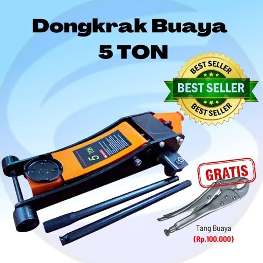 Dongkrak Buaya 5 Ton Double Silinder High Quality