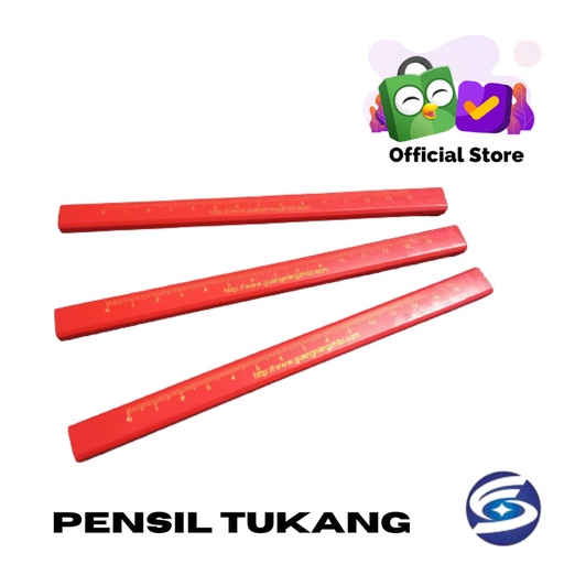 PENSIL TUKANG KAYU / PENSIL TUKANG BANGUNAN / CARPENTER PENCIL IMPORT