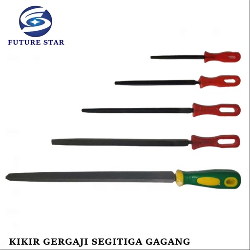 Gagang Kikir Gergaji Segitiga 100mm - 300mm