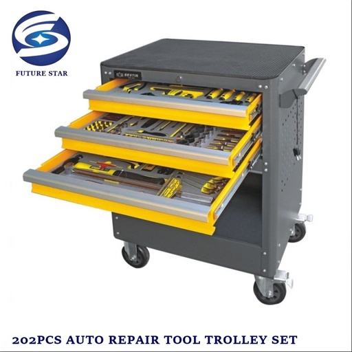 202PCS AUTO REPAIR TOOL TROLLEY SET / Lemari Perkakas Set BESTIR