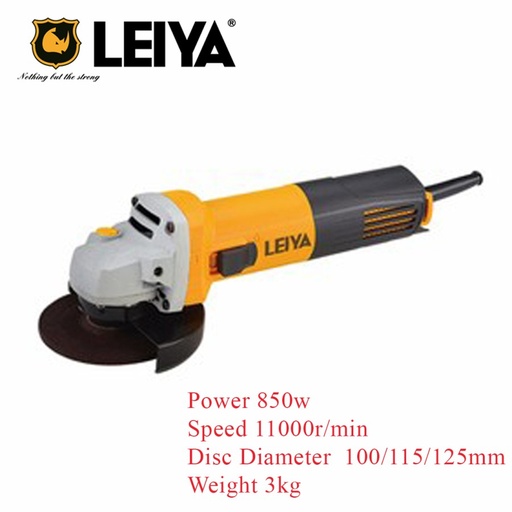 MESIN GERINDA LEIYA-S1004/ANGLE GRINDER 850W/GERINDA TANGAN LISTRIK