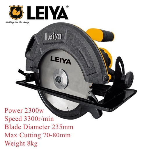 CIRCULAR SAW LEIYA 235-01/MESIN GERGAJI LISTRIK 2300W/GERGAJI LISTRIK