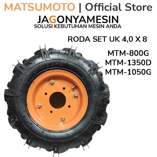 MATSUMOTO RODA SET MESIN TRAKTOR UK 4.0 X 8 ORIGINAL