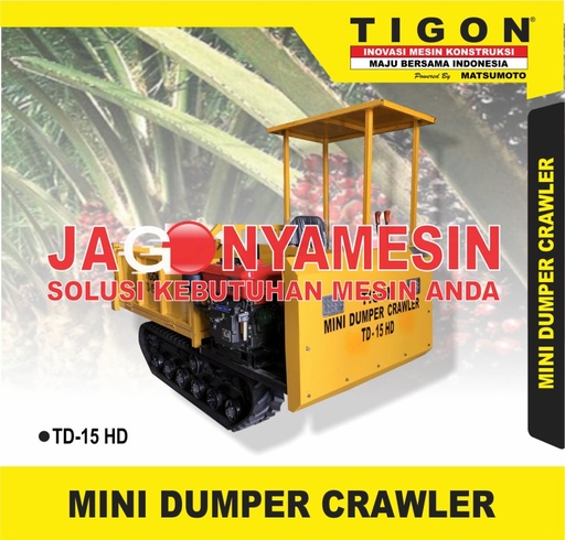 Mesin Mini Dumper Crawler Tigon TD-15 D Hidrolik