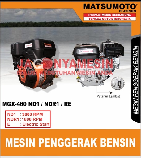 Mesin Penggerak Bensin Gasoline Engine MATSUMOTO MGX 460