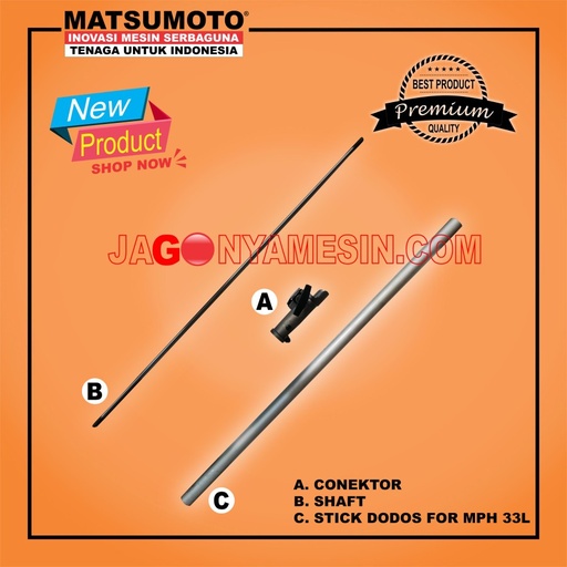 SET PERLENGKAPAN STIK CONEKTOR SHAFT POTONG RUMPUT MPH 433L