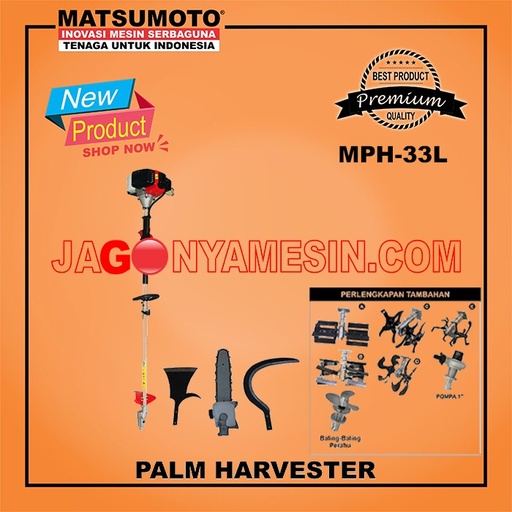 Matsumoto Potong Rumput,Gulma,Pompa,Dodos,Sawit,Palm Hasvaster MPH433L