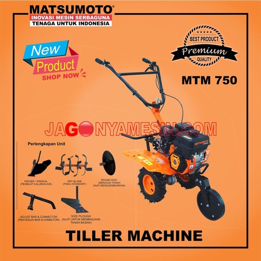 CULTIVATOR TRAKTOR MINI BAJAK TANAH KERING MTM-750 G ( GARANSI RESMI )