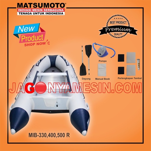 PERAHU KARET 9 ORG SIZE 5 X 2 M | INFLATABLE BOAT MATSUMOTO MIB-500 R