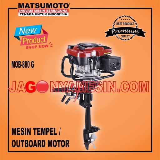 MESIN TEMPEL / OUTBOARD MOTOR 7.5HP MATSUMOTO (MOB-880 G)