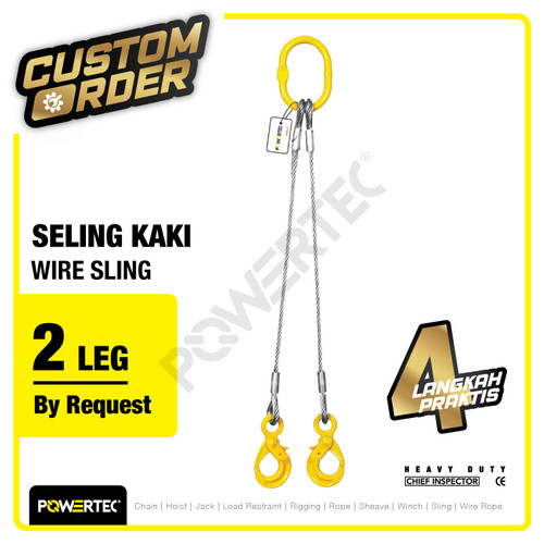 Wire Sling 2 Legs / Seling 2 kaki POWERTEC - Custom Order