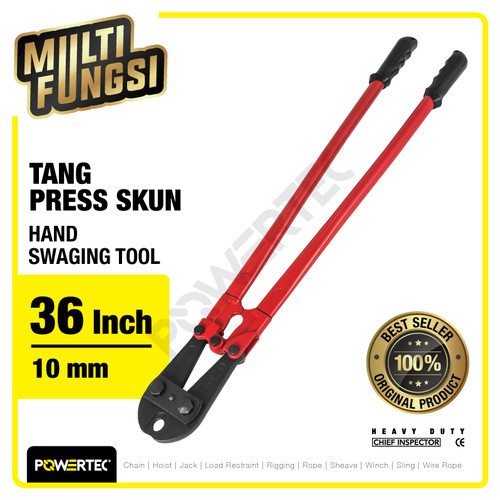 Tang Press Skun / Crimping Tools 36" 10mm Hand Swaging POWERTEC