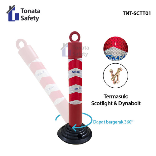 Stick Cone / T Top Bollard / Pembatas Jalan Tonata