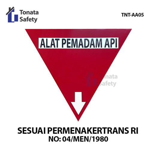 Segitiga APAR / Rambu Akrilik APAR Sesuai Permenakertans / TNT-AA05