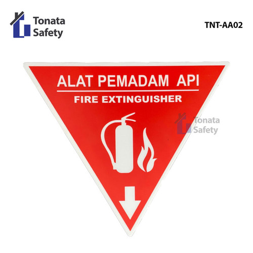 Segitiga APAR / Rambu Akrilik Alat Pemadam Api Ringan Tanpa Merek