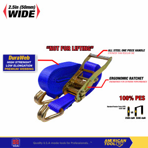 Ratchet Tie Down 15 Meter American Tool 8958465