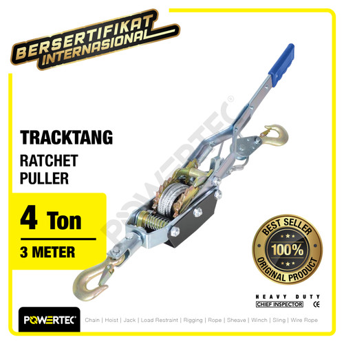 Ratchet Puller 4 Ton x 3 Meter Tracktang Kodokan Puller Grip POWERTEC