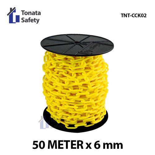 Plastic Chain / Cone Chain 6mm x 50 m / Kuning