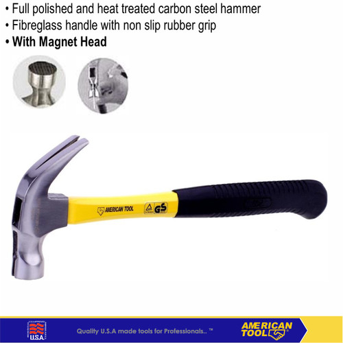 Palu Kambing 8oz Fiber /Claw Hammer Fibre 8oz American Tool8956606