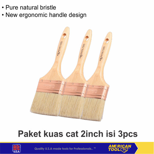 Paket Kuas Cat 2inch isi 3Pcs American Tool