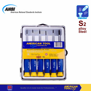 Obeng Jam / Precision Screwdriver set 6 pcs American Tool 8957617