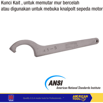 Kunci Kait / Hook Wrench American Tool 8958048