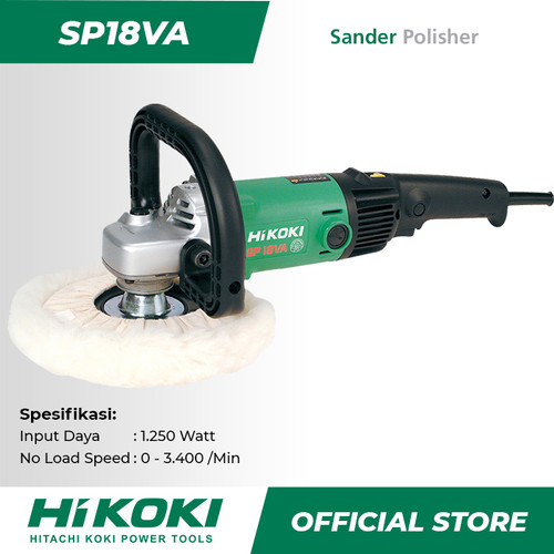 Hitachi Hikoki Polisher / Mesin Poles Listrik 705Watt 180mm SP18VA