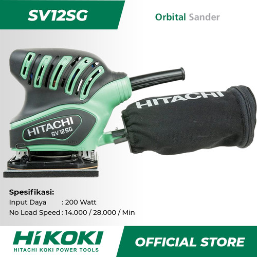 Hitachi Hikoki Orbital Sander / Mesin Amplas Listrik 200Watt SV12SG