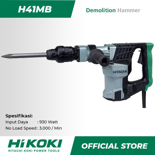 Hitachi Hikoki Demolition Hammer / Mesin Bobok Listrik 930watt H41MB