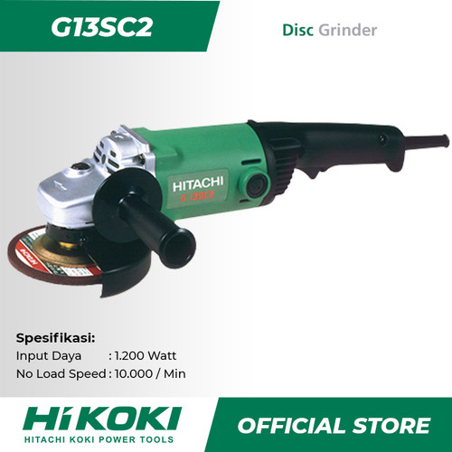 Hitachi Hikoki Angle Grinder / Gerinda Tangan Listrik 1200Watt G13SC2