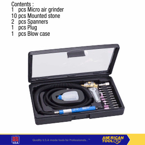 Gerindra Angin MIcro / Micro Air Grinder Kit American Tool 8958503