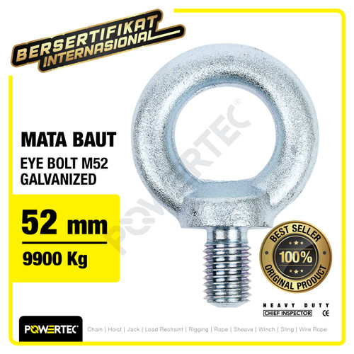 Eye Bolt / Mata Baut Galvanized M52 POWERTEC