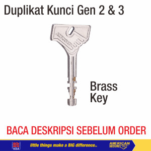 Duplikat Kunci Gembok American Secure Gen 2 & 3 (Baca Deskripsi)