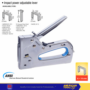 3 Way Staples Gun Tacker American Tool 8957834