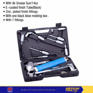 23 Pcs Air Grease Gun Combination Kit American Tool 8957638